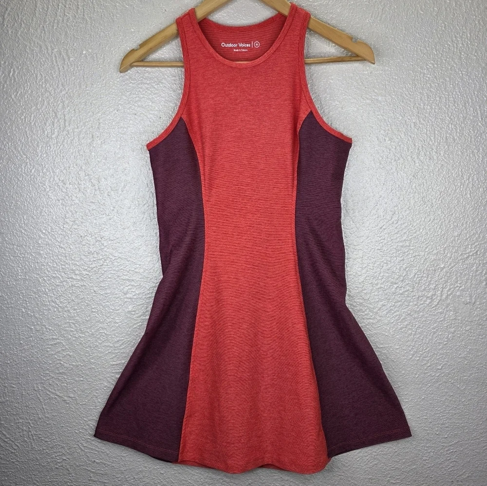 Outdoor Voices Dress Poppy Red Shiraz Athena Athletic Womens Sz M RN 620620 - Picture 2 of 14